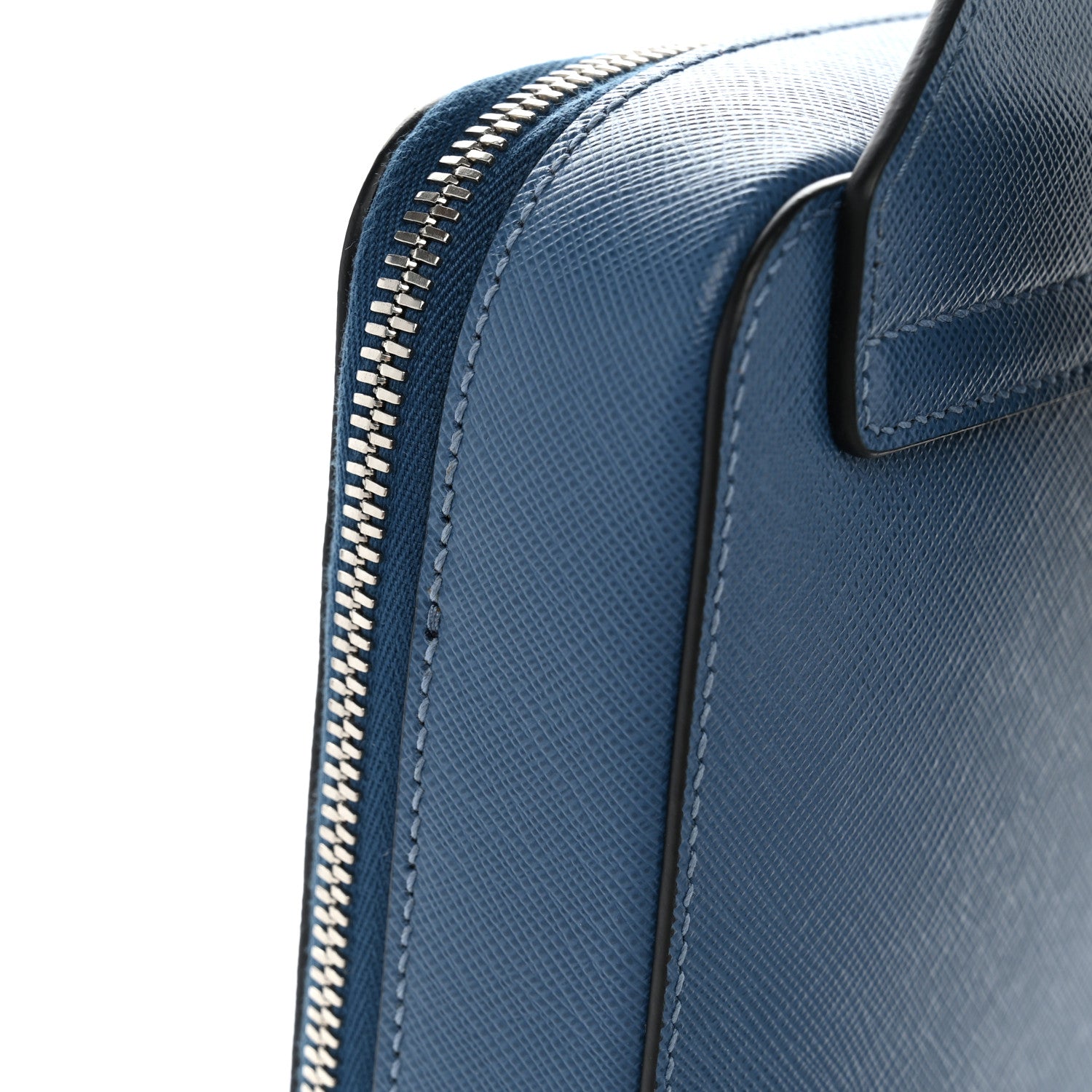 Prada Saffiano Brique Sling Bag Blue 9 of 9