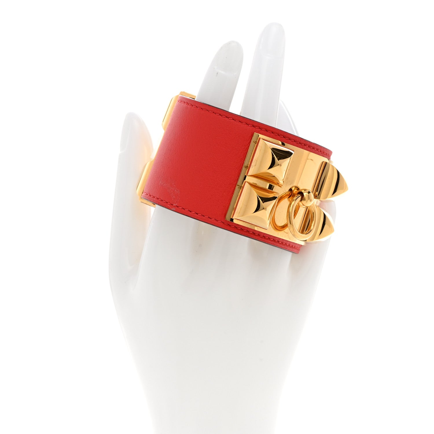 Hermes Swift Collier De Chien CDC Bracelet S Rouge De Coeur 2 of 6