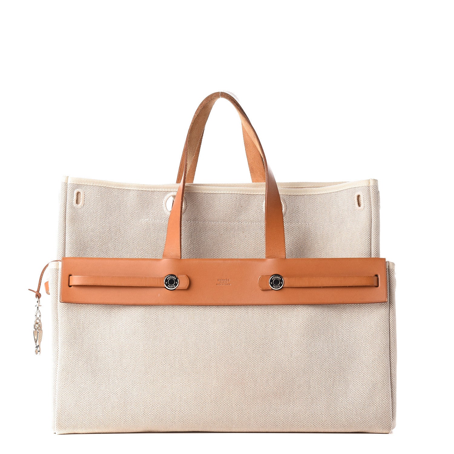 Hermes Toile Herbag Cabas Sand 1 of 9