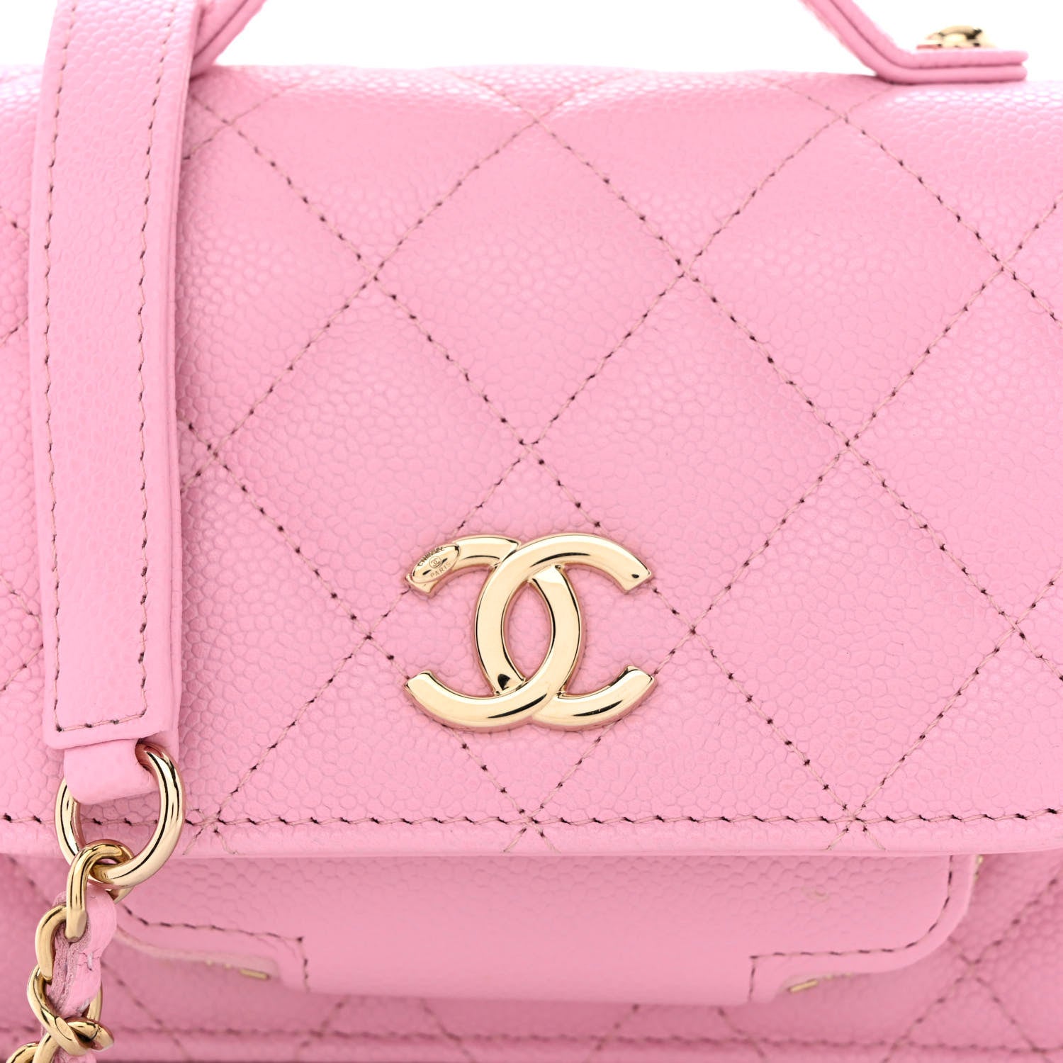 Chanel Caviar Quilted Business Affinity Clutch With Chain Flap Lilac 9 of 12