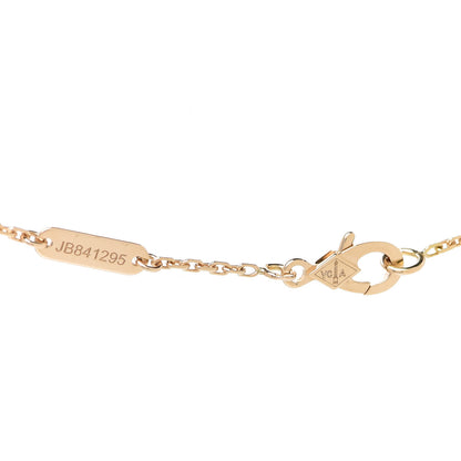 Van Cleef & Arpels 18K Yellow Gold Mother of Pearl Vintage Alhambra Pendant Necklace 5 of 6
