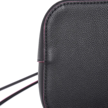 Louis Vuitton Calfskin Lockme Bucket Black 10 of 11