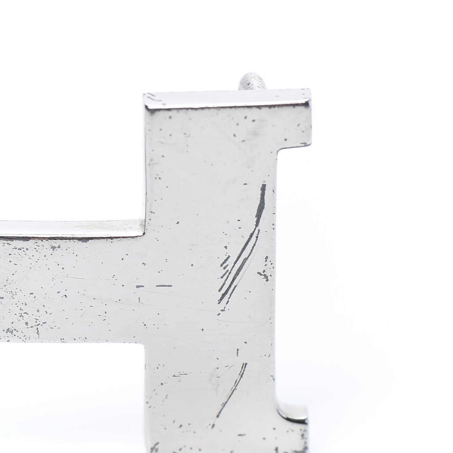 Polished Palladium Constance 24mm Belt Buckle Silver