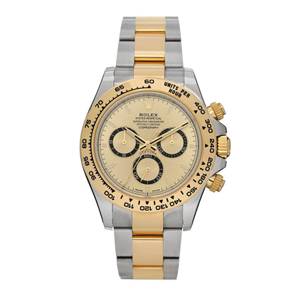 Rolex Stainless Steel 18K Yellow Gold 40mm Oyster Perpetual Cosmograph Daytona Watch Champagne 126503 1 of 5