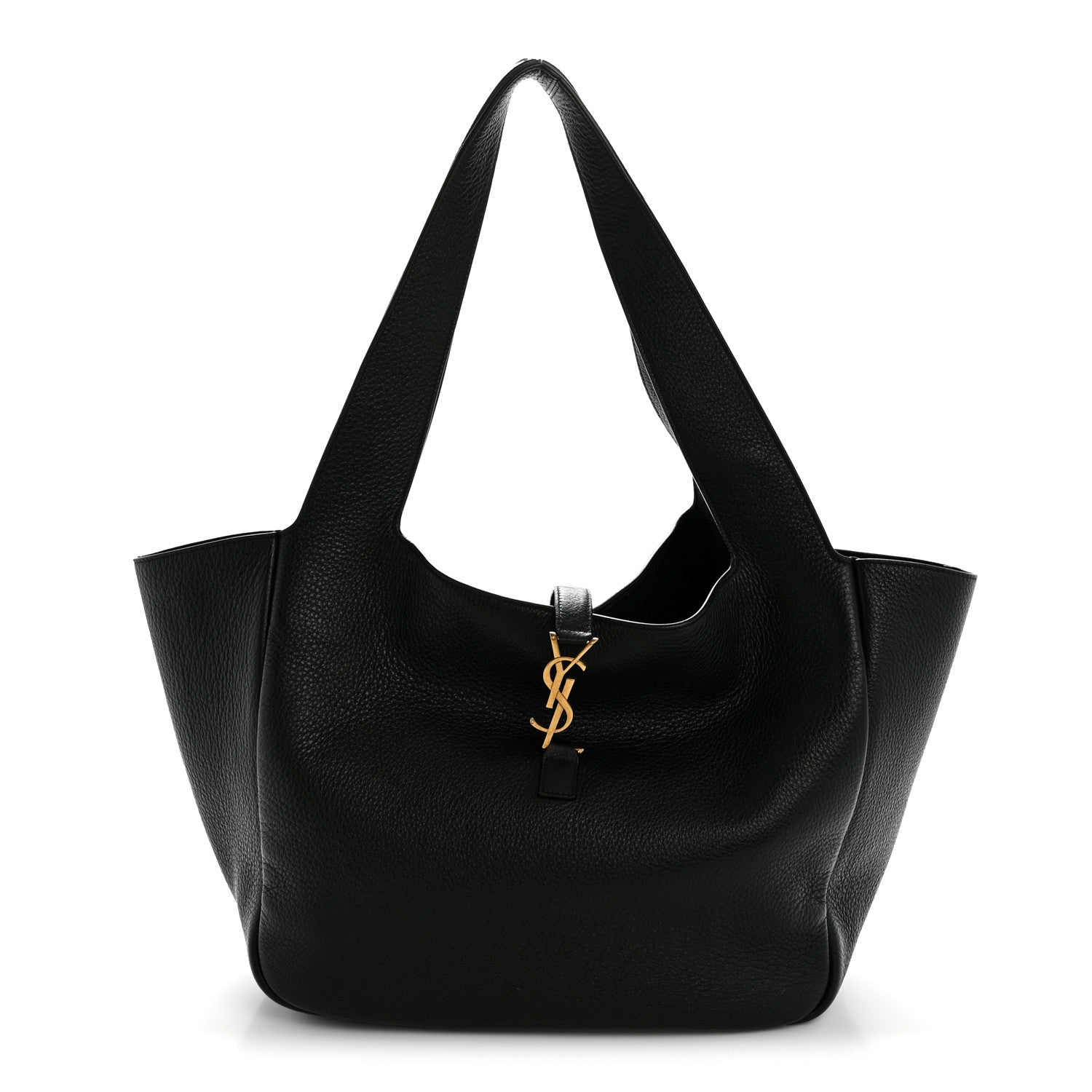 Saint Laurent Grained Deerskin Bea Tote Black 1 of 15