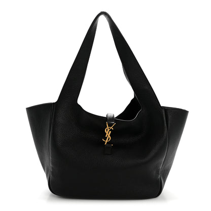 Saint Laurent Grained Deerskin Bea Tote Black 1 of 15