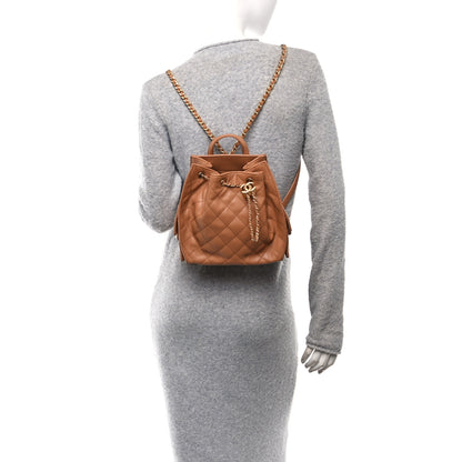 Chanel Caviar Quilted Medium Chanel 25 Backpack Brown 2 of 11