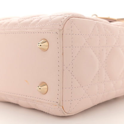 Christian Dior Lambskin Cannage Small Lucky Badges My Lady Dior Light Pink 10 of 17