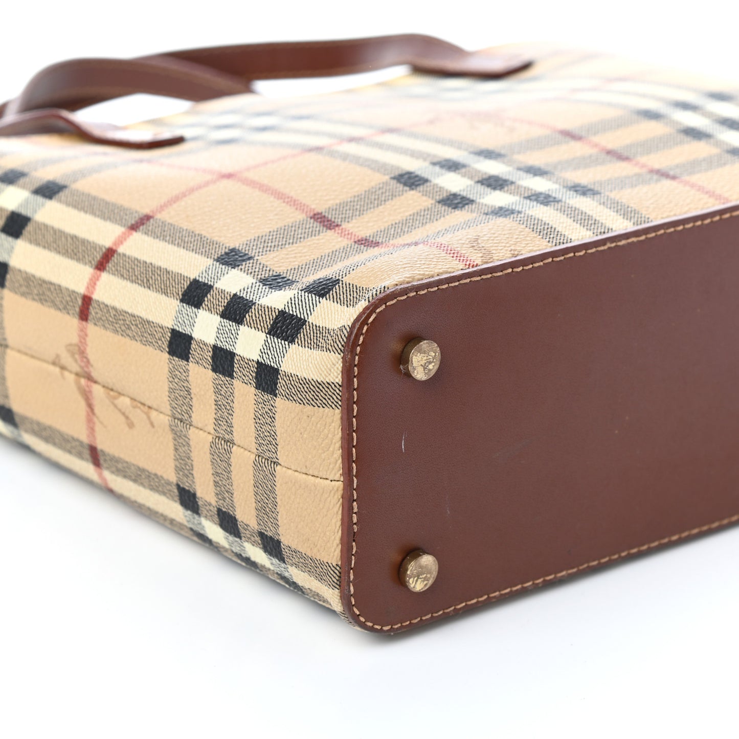 Haymarket Check Small Tote Brown