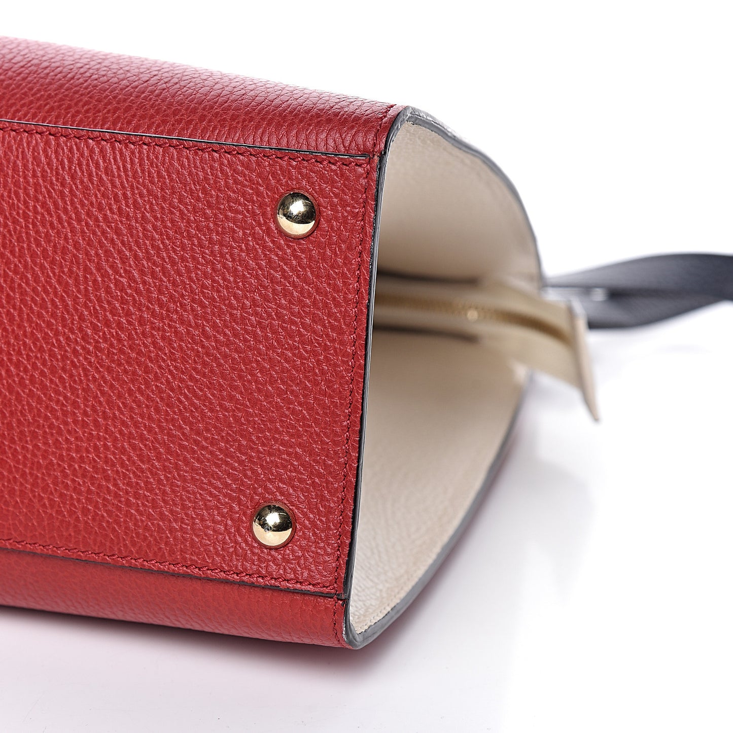 Dollar Calfskin Large Soho Top Handle Satchel Hibiscus Red Mystic White Blue