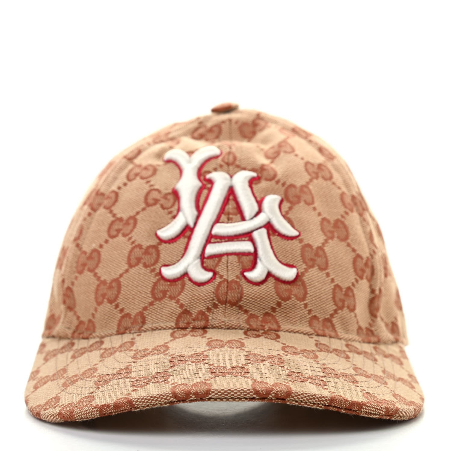 Gucci X MLB Monogram LA Dodgers Baseball Hat 57-61 Beige Ruggine 3 of 9