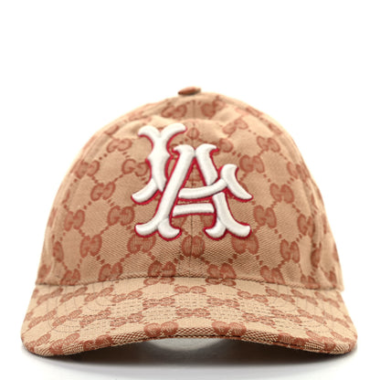 Gucci X MLB Monogram LA Dodgers Baseball Hat 57-61 Beige Ruggine 3 of 9