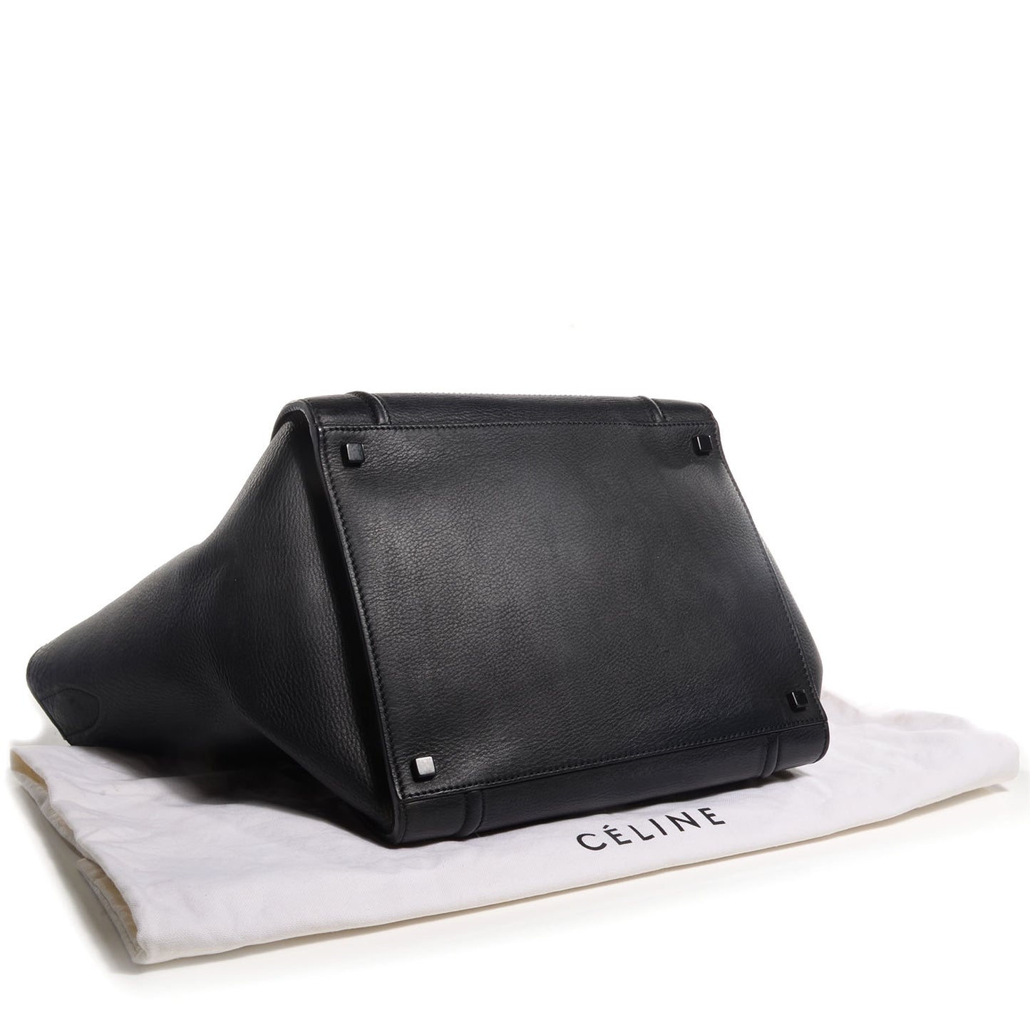 Supple Calfskin Medium Phantom Luggage Black