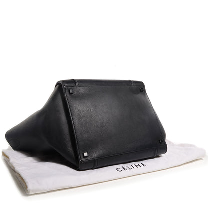 Celine Supple Calfskin Medium Phantom Luggage Black 4 of 9