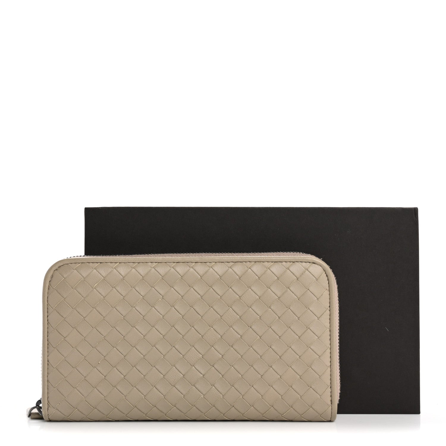 Bottega Veneta Nappa Intrecciato Zip Around Wallet Fume 13 of 13