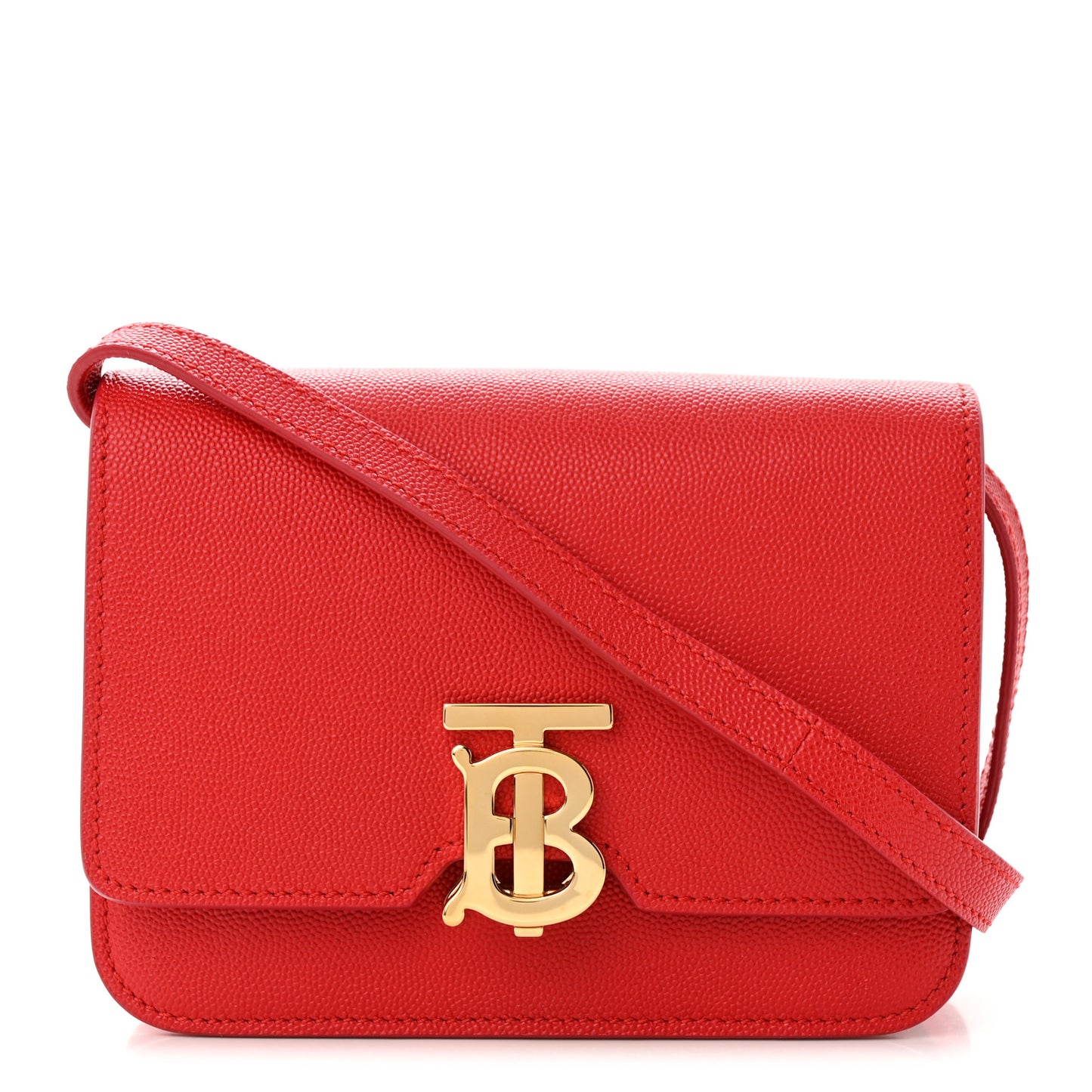 Grained Calfskin Mini TB Bag Bright Red