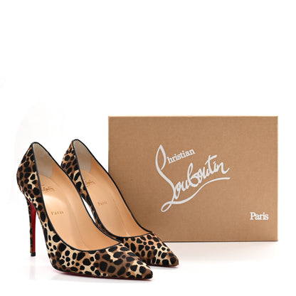 Christian Louboutin Pony Madagascar Kid Kate 100 Pumps 40 Brown Black 9 of 9