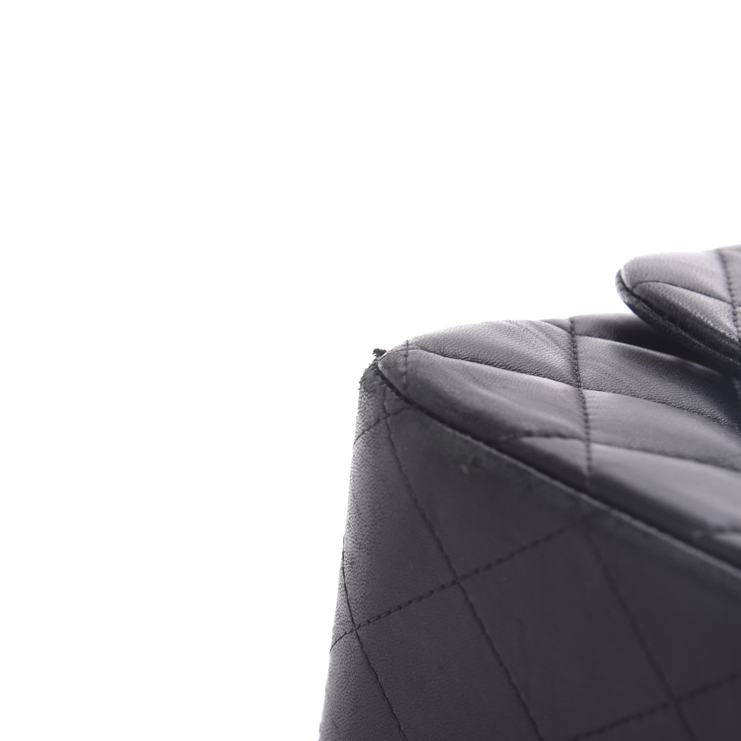 Chanel Lambskin Quilted Jumbo Double Flap Black 11 of 19