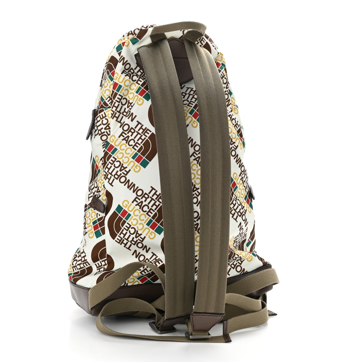 X THE NORTH FACE Econyl Nylon Medium Backpack Brown White