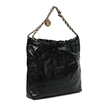 Chanel Calfskin Quilted Chanel 22 Black 2 of 11