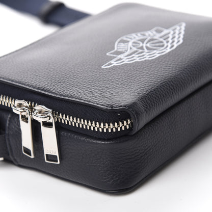 Christian Dior X AIR JORDAN Grained Calfskin Crossbody Blue 7 of 10