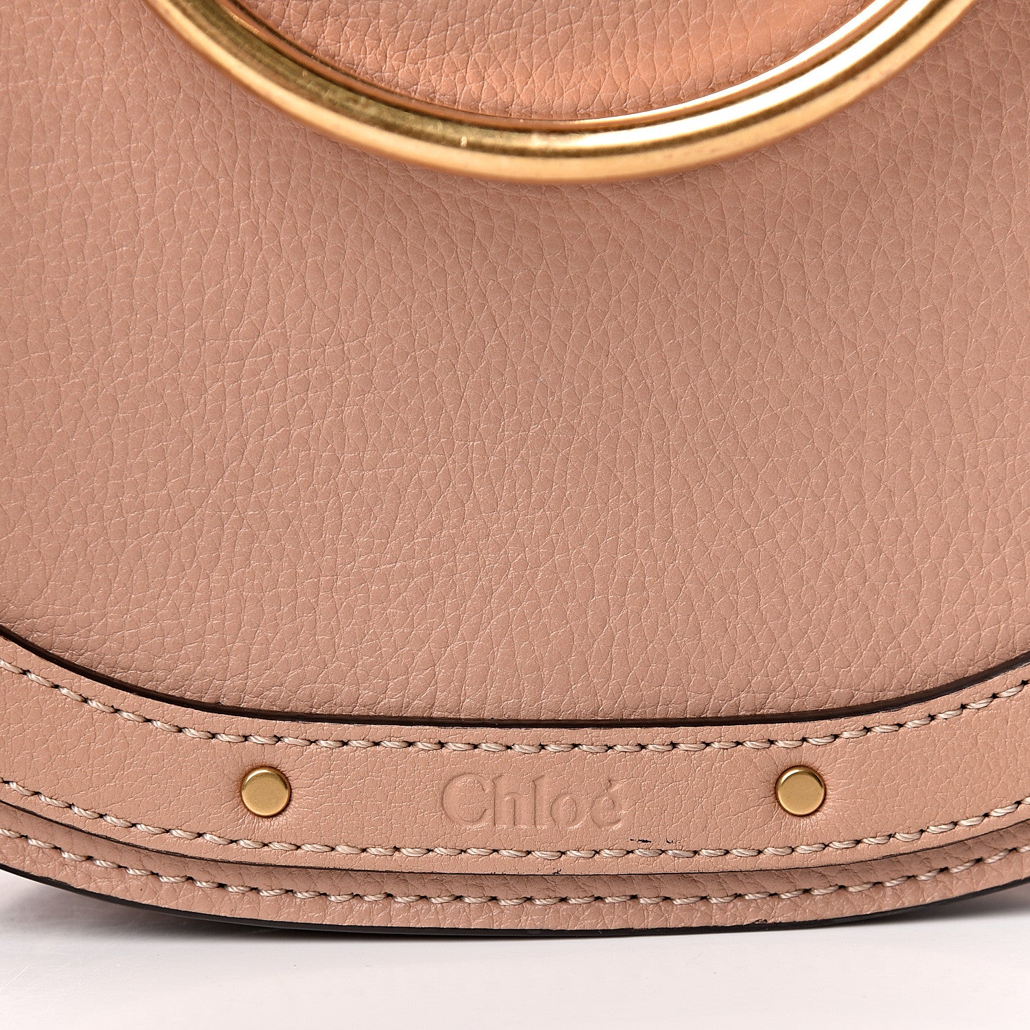 Chloe Calfskin Suede Small Nile Bracelet Bag Biscotti Beige 10 of 10