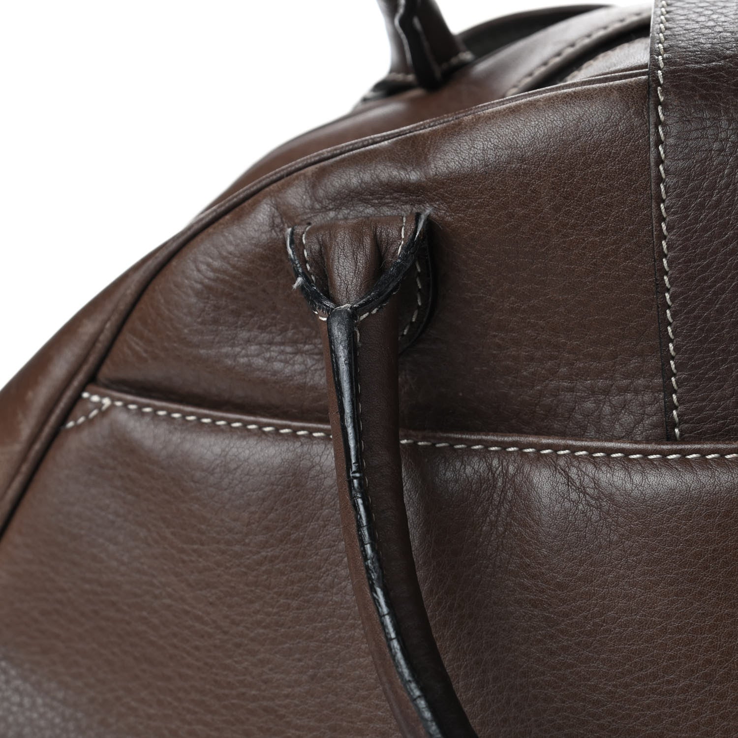 Christian Dior Calfskin Saddle Bowler Brown 9 of 14