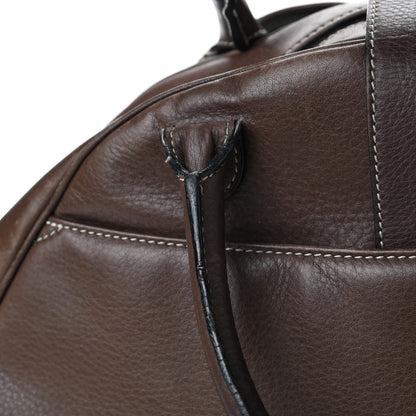 Christian Dior Calfskin Saddle Bowler Brown 9 of 14