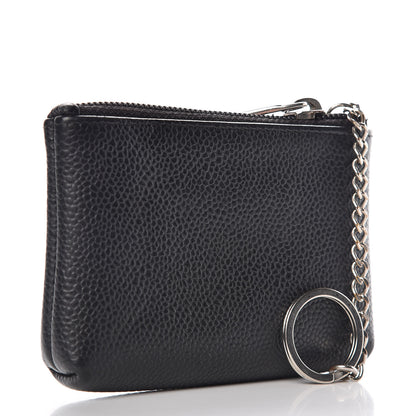 Chanel Caviar Timeless CC Coin Purse Case Black 3 of 9