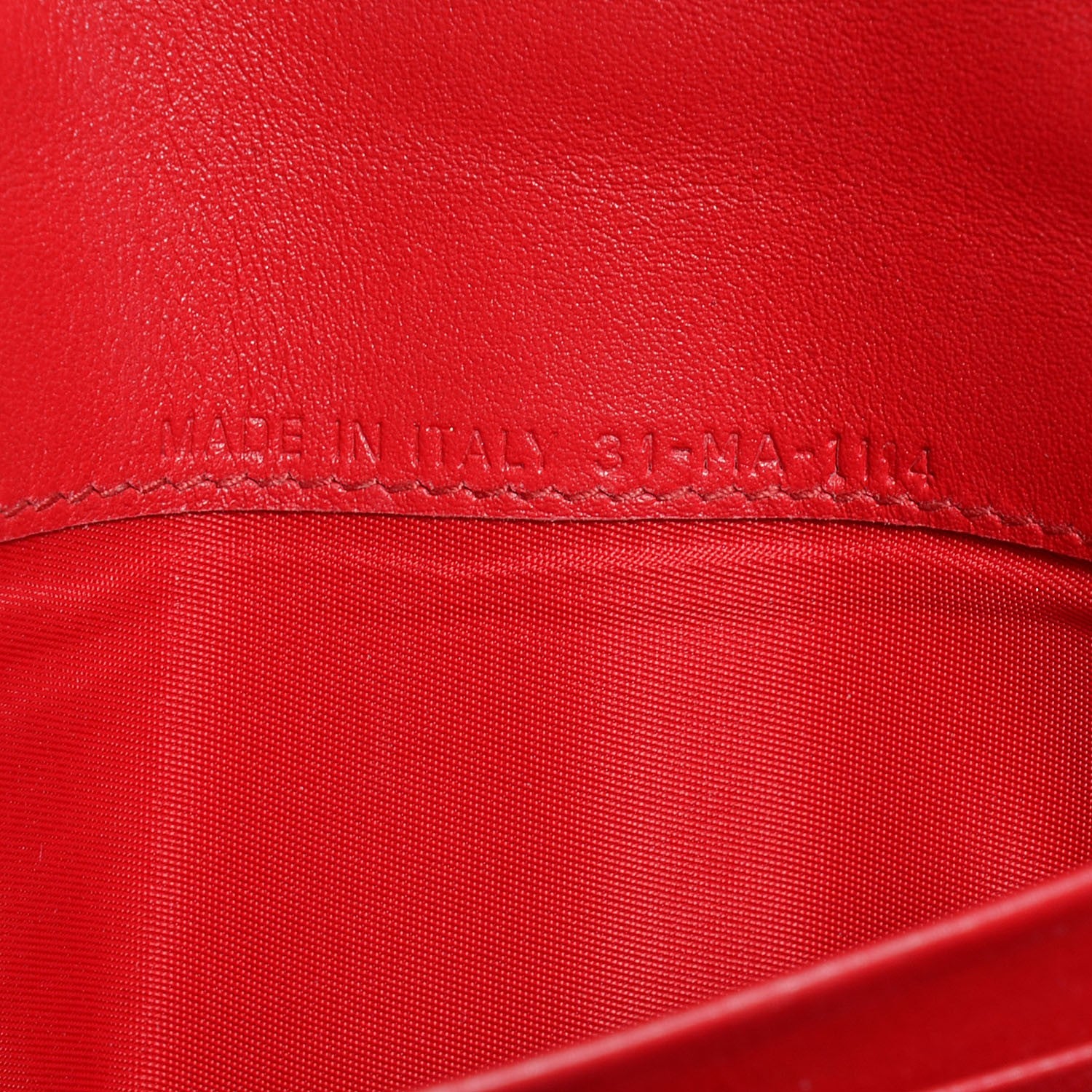 Christian Dior Patent Cannage Miss Dior Chain Wallet Red 7 of 7