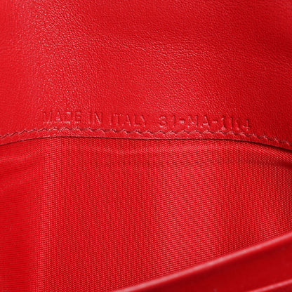 Christian Dior Patent Cannage Miss Dior Chain Wallet Red 7 of 7