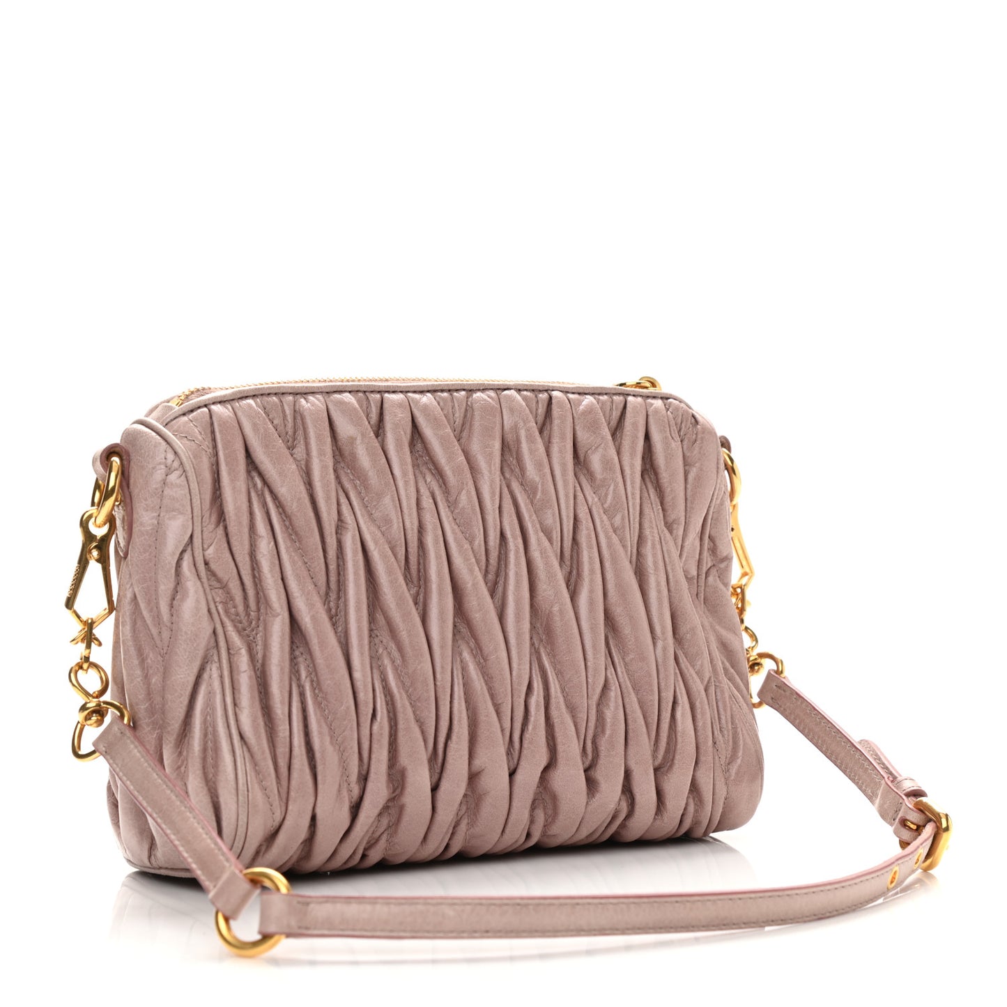 Nappa Matelasse Crossbody Clutch Mughetto