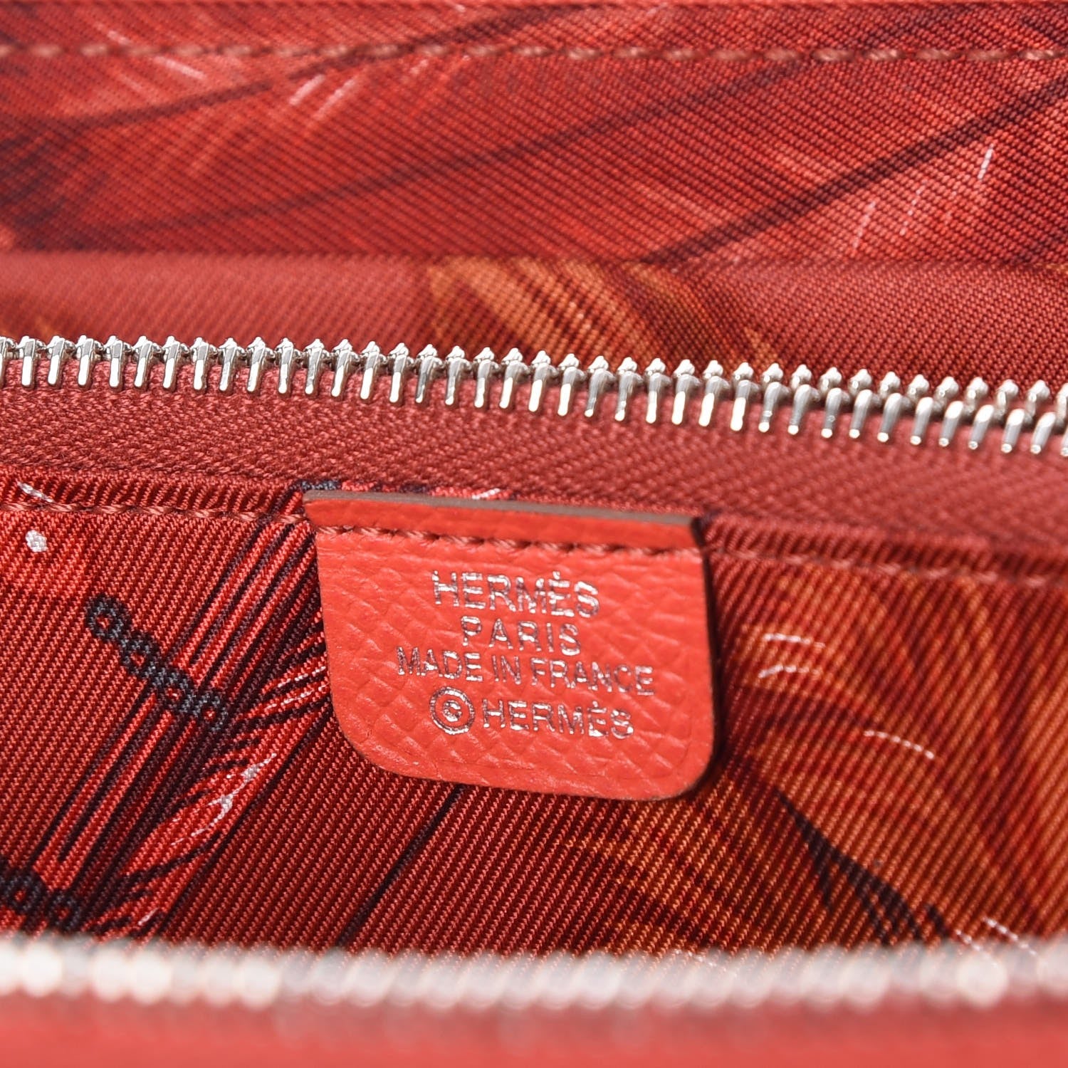 Hermes Epsom Silk'In Wallet Rose Jaipur 6 of 7