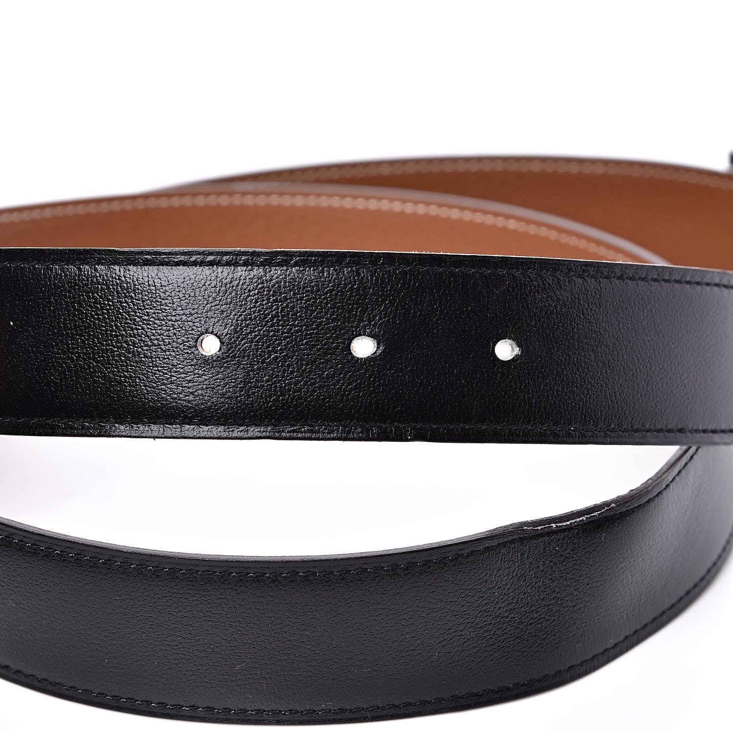 Hermes Box Togo 32mm H Belt 90 Black Gold 6 of 8