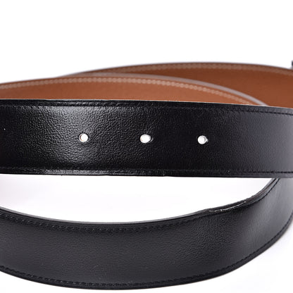 Hermes Box Togo 32mm H Belt 90 Black Gold 6 of 8