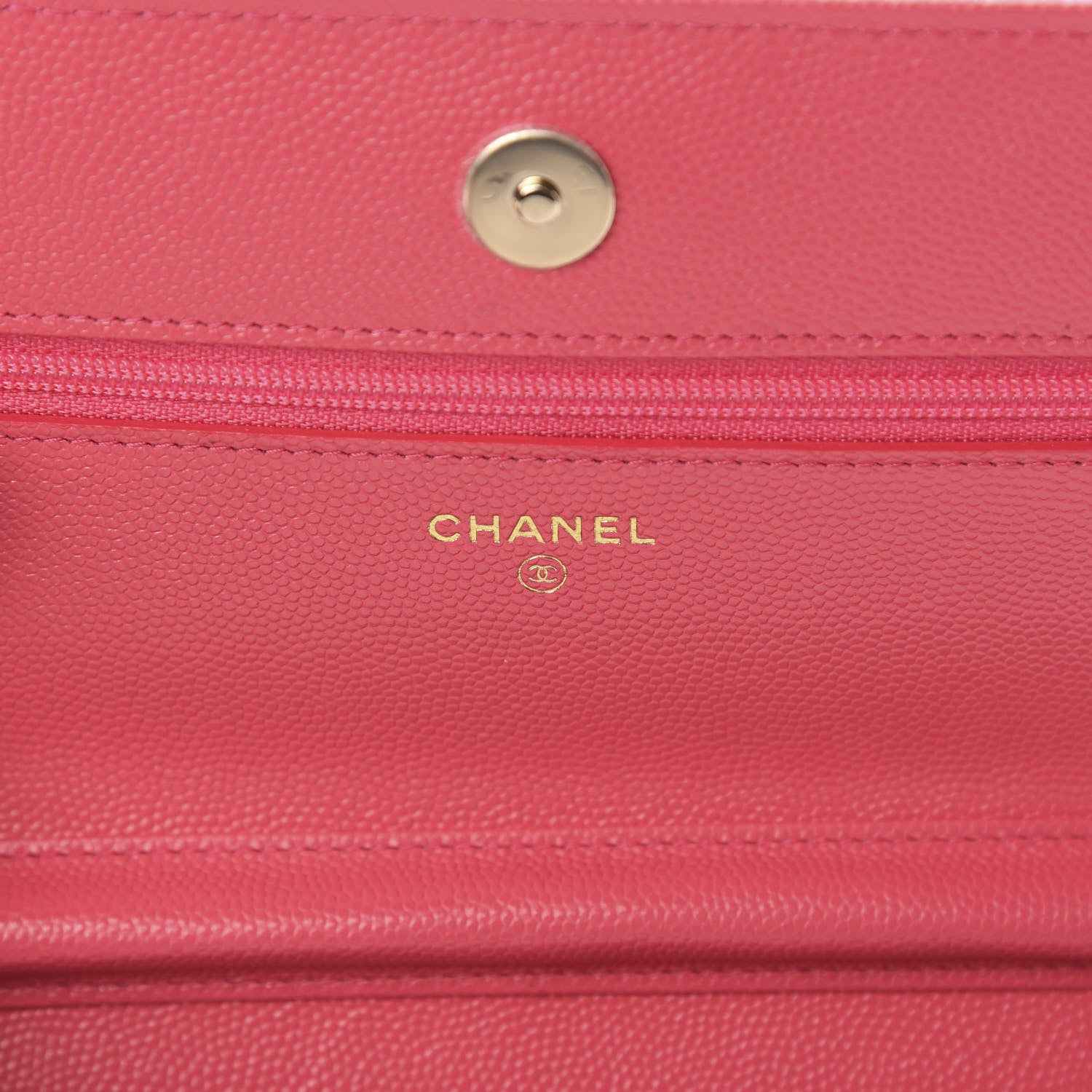 Chanel Caviar Quilted French New Wave Chain CC Wallet On Chain WOC Pink 6 of 12