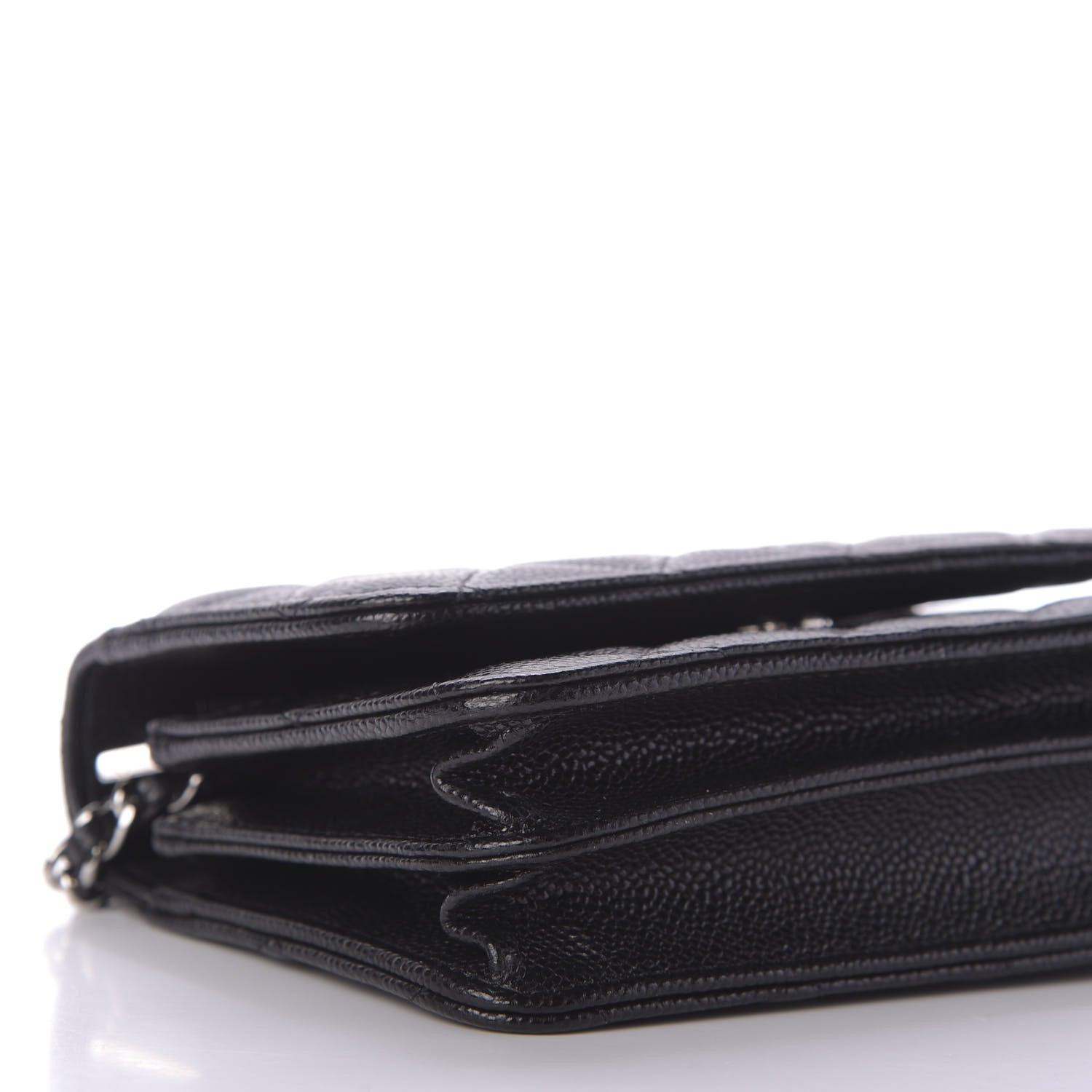 Chanel Caviar Quilted Mini Wallet On Chain WOC Black 7 of 10