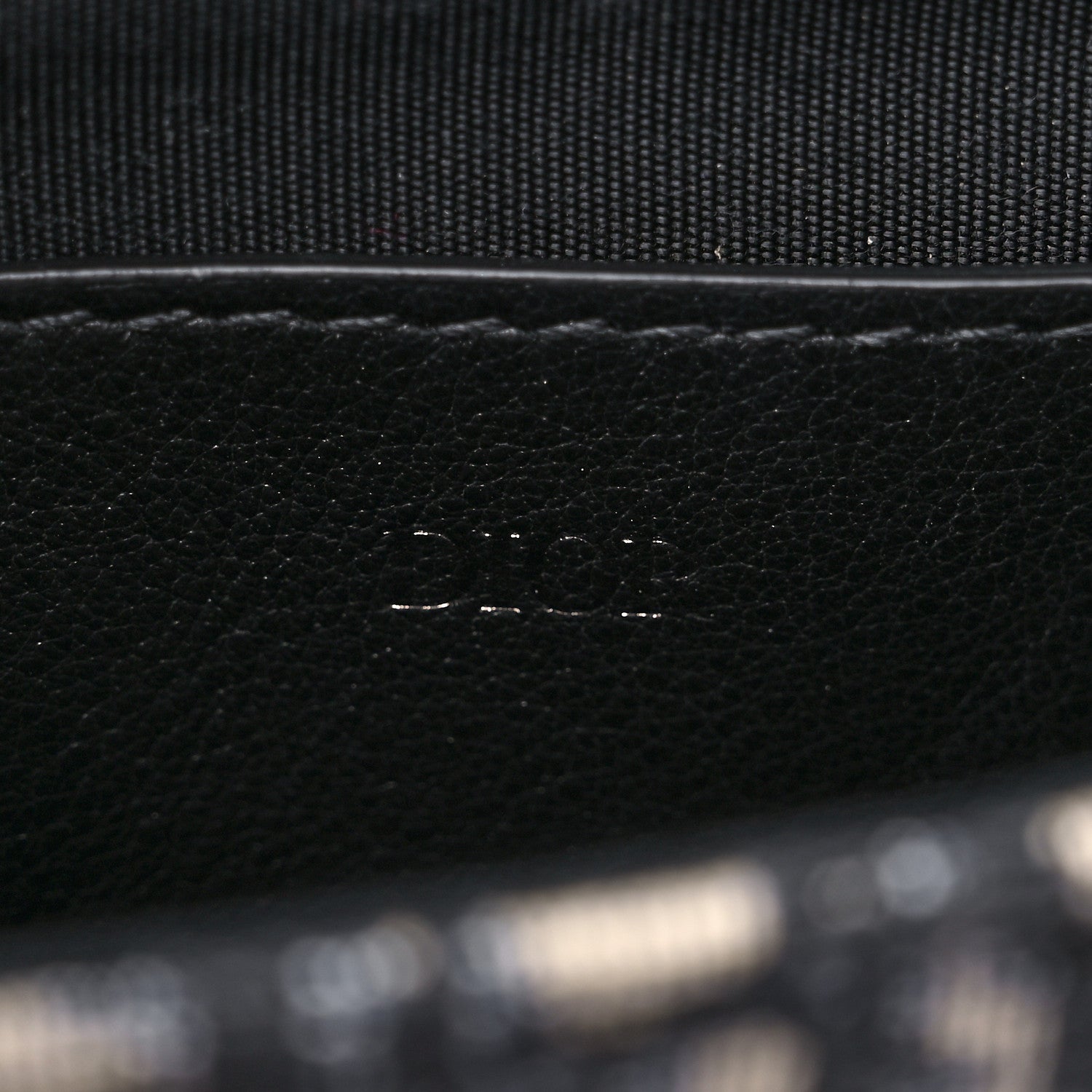 Christian Dior Oblique Calfskin Vertical Pouch Black 6 of 8