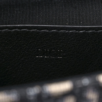 Christian Dior Oblique Calfskin Vertical Pouch Black 6 of 8