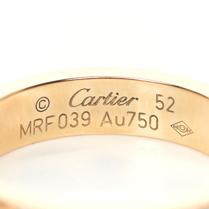 Cartier 18K Yellow Gold Diamond 4mm LOVE Wedding Paved Band Ring 52 6 4 of 5