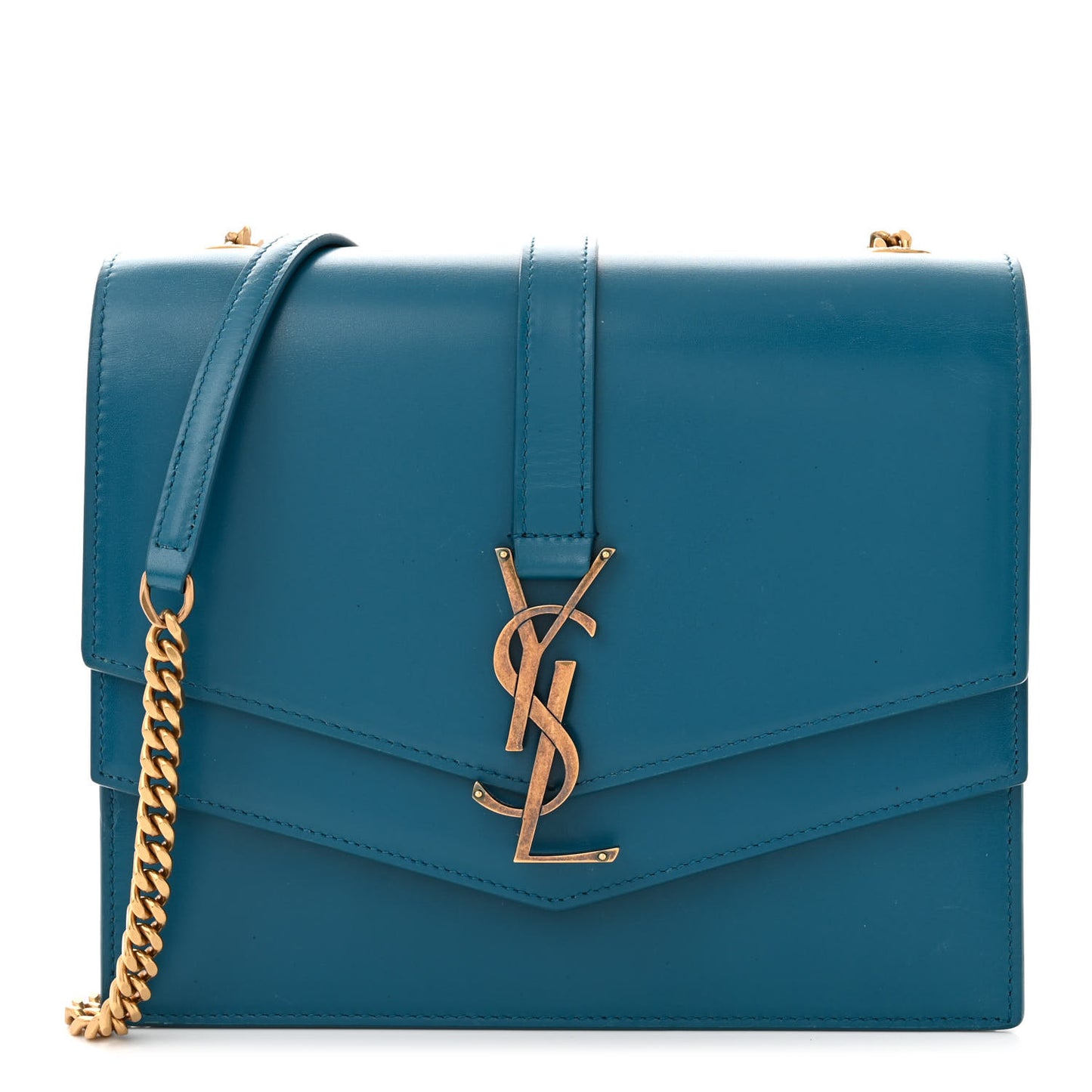 Smooth Calfskin Monogram Medium Sulpice Shoulder Bag Deep Sea