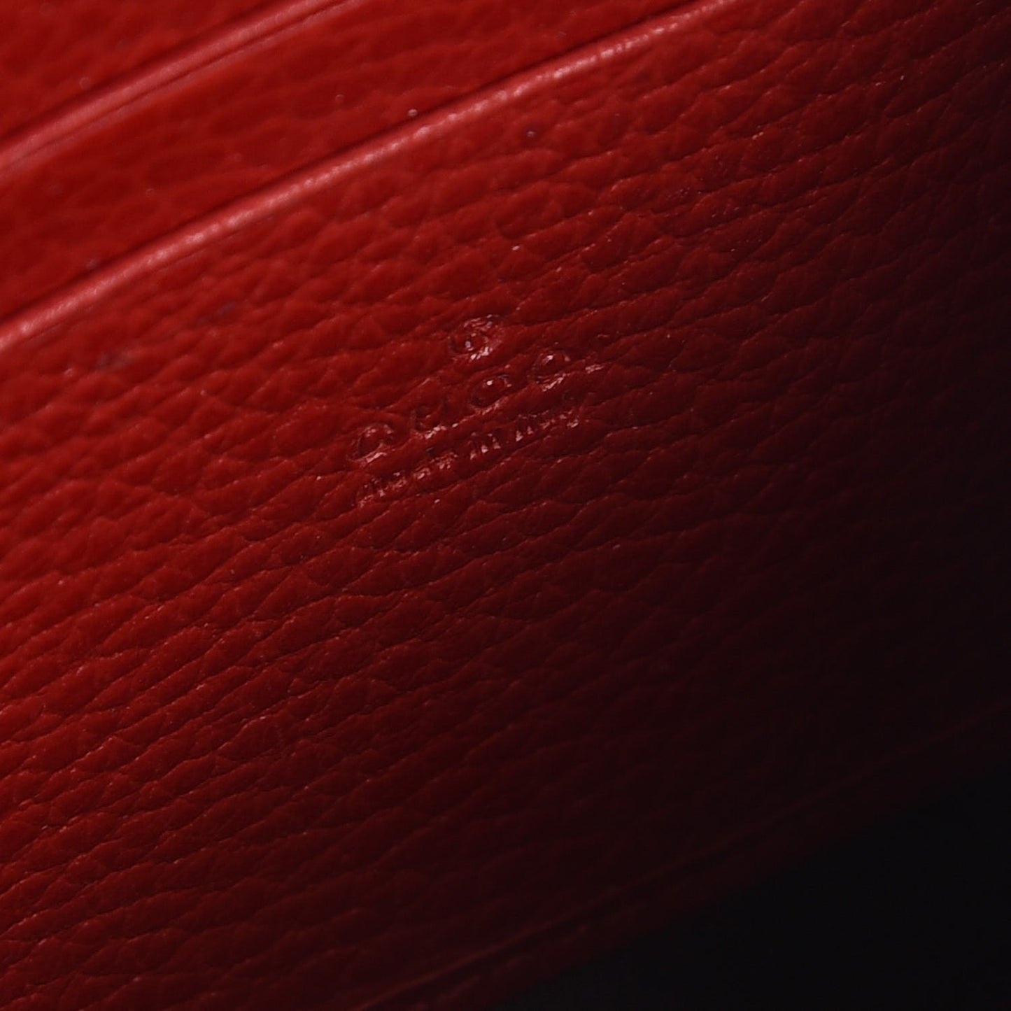 Calfskin Mini Dionysus Chain Wallet Hibiscus Red