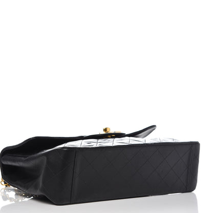 Chanel Lambskin Quilted XL Jumbo Single Flap Black 4 of 16