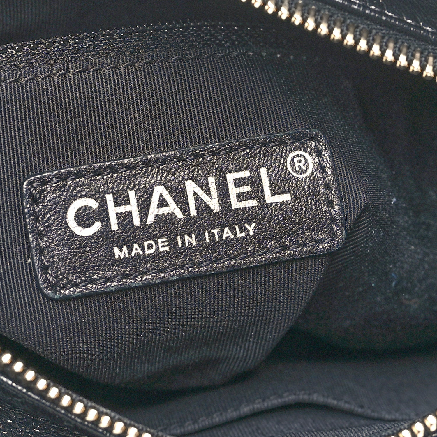 Chanel Calfskin Wool Embroidered Paris Hamburg Medium Gabrielle Hobo Dark Navy Blue 6 of 11