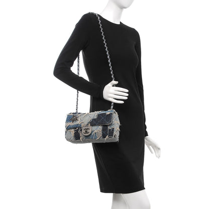 Chanel Denim Patchwork Paris Dallas Single Flap Blue 2 of 7