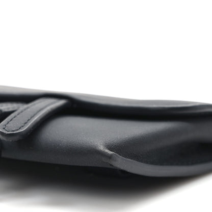 Christian Dior Ultra Matte Calfskin Nano Saddle Chain Pouch Black 8 of 9