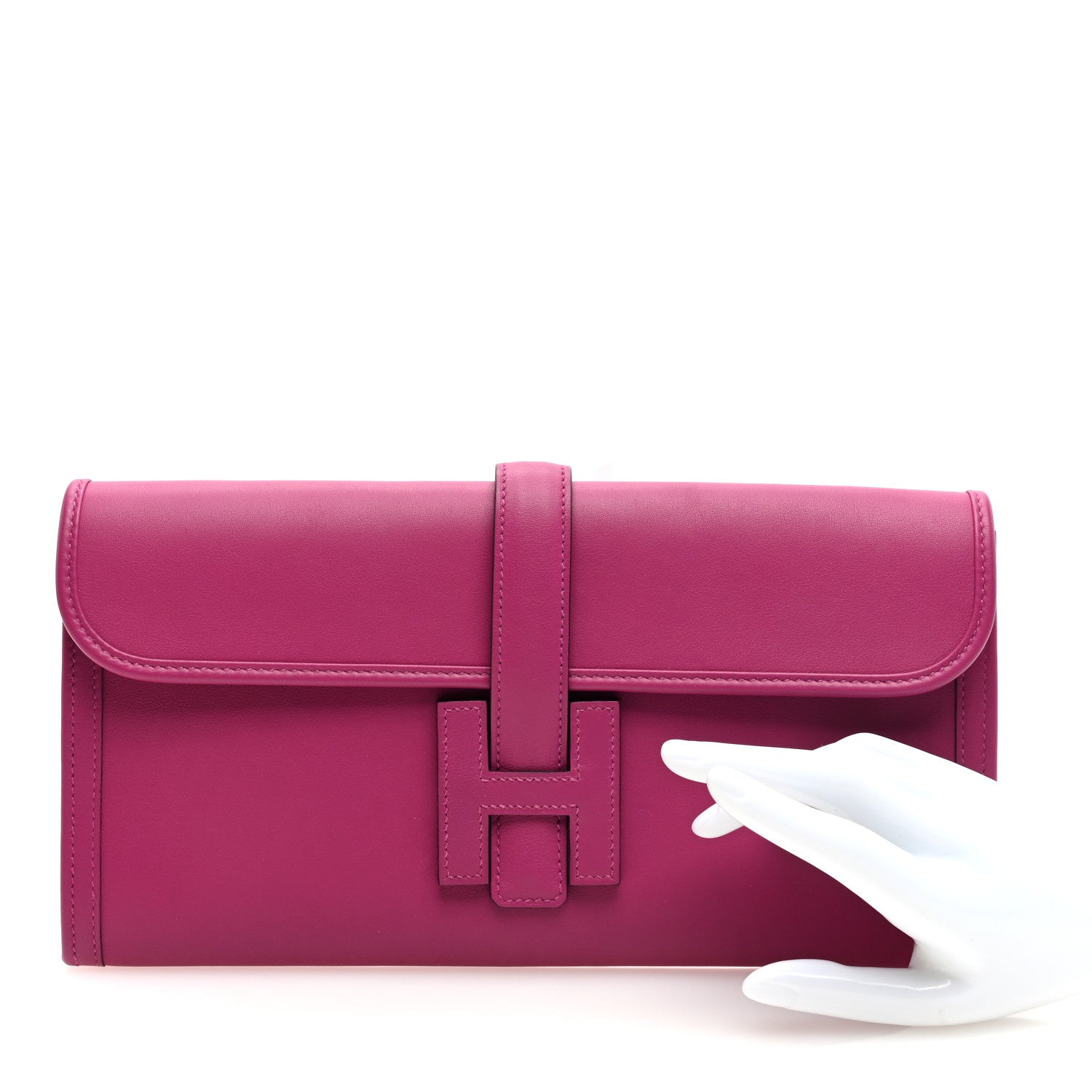 Hermes Swift Jige Elan 29 Clutch Rose Pourpre 2 of 8