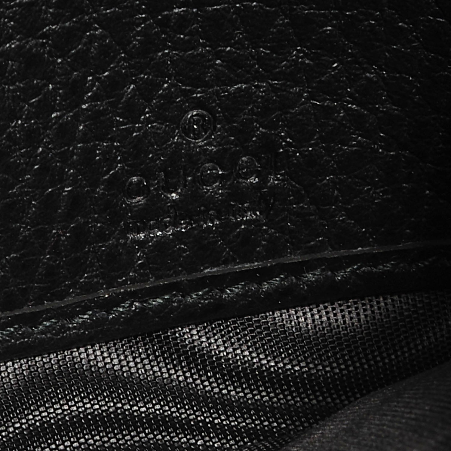 Gucci Dollar Calfskin Swing Continental Wallet Black 6 of 7