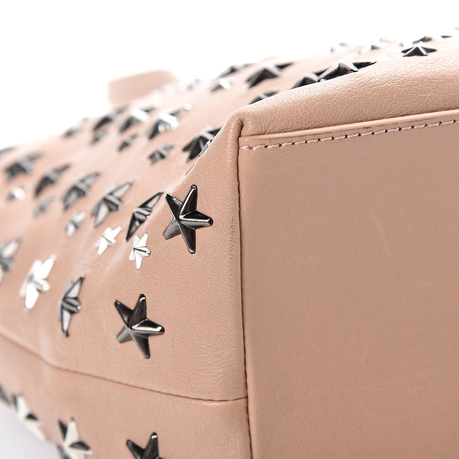 Jimmy Choo Calfskin Sofia Star Studded Tote Pink 10 of 10