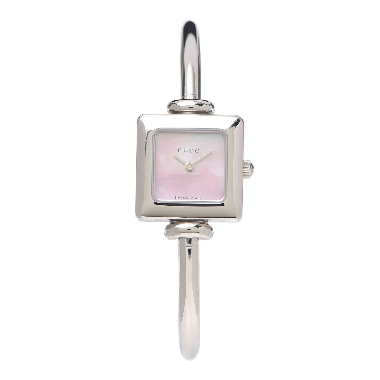 Gucci Stainless Steel Pink Mother of Pearl 19mm 1900L Quartz Watch 1 of 4